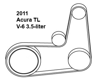 2011 Acura on 2011 Acura Tl V 6 3 5 Liter Serpentine Belt Diagram   Rick S Free Auto